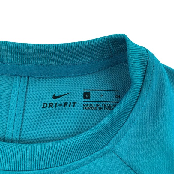 Nike Mens Dri-Fit Academy Soccer Short Sleeve T-Shirt Turquoise S - Picture 3 of 5